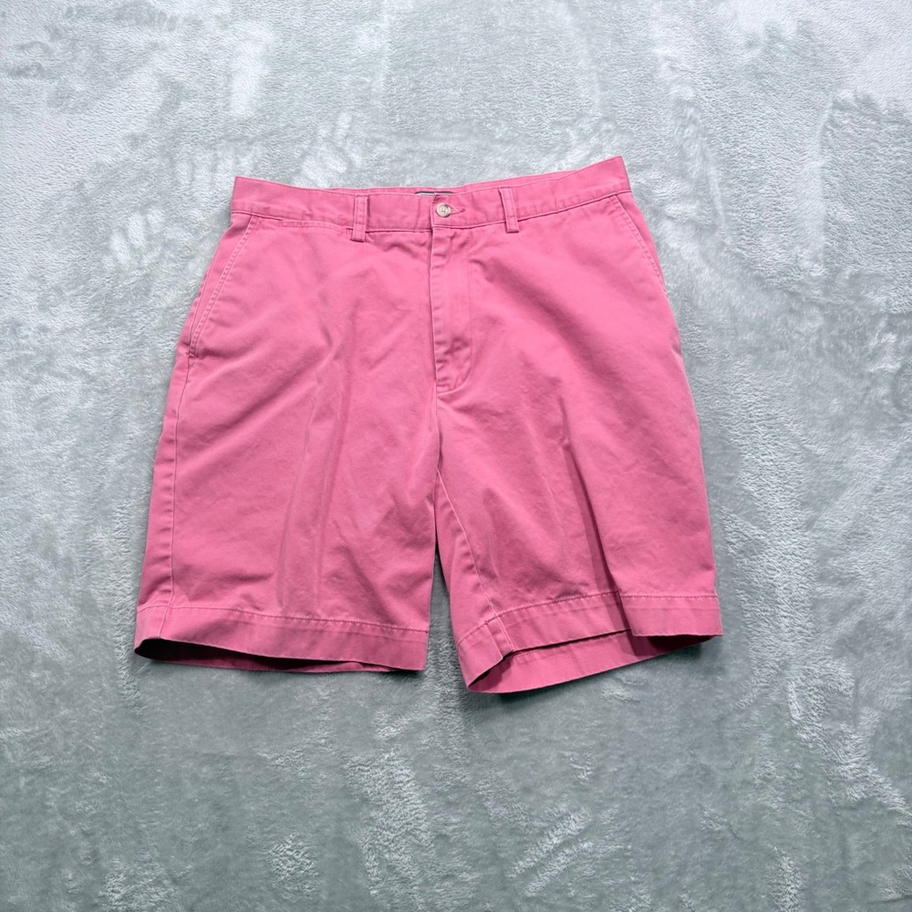 Polo Ralph Lauren Shorts Mens 33 Pink Chino Flat Front Cotton Twill Fits 32